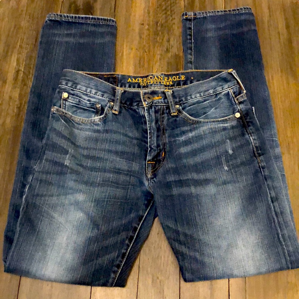 🦅 VINTAGE AMERICAN EAGLE JEANS—SLIM 🦅